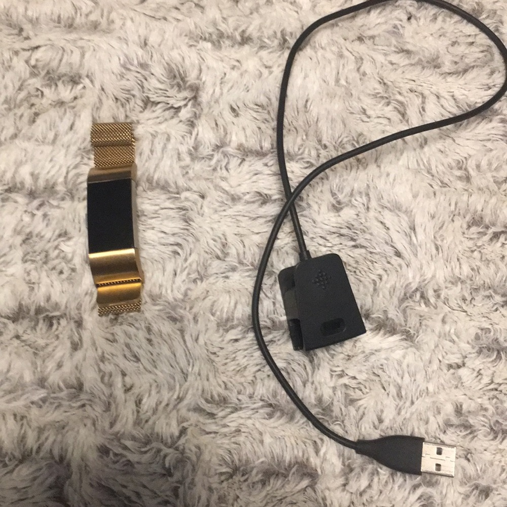 Fit bit charge 2 with gold band